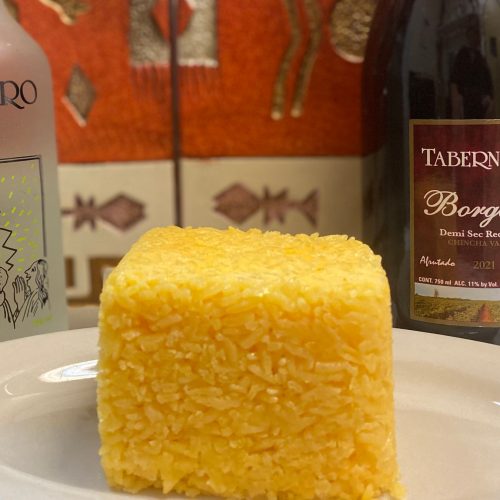 porcion de arroz amarillo