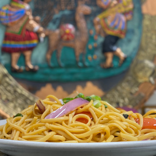 TALLARIN CON VEGETALES